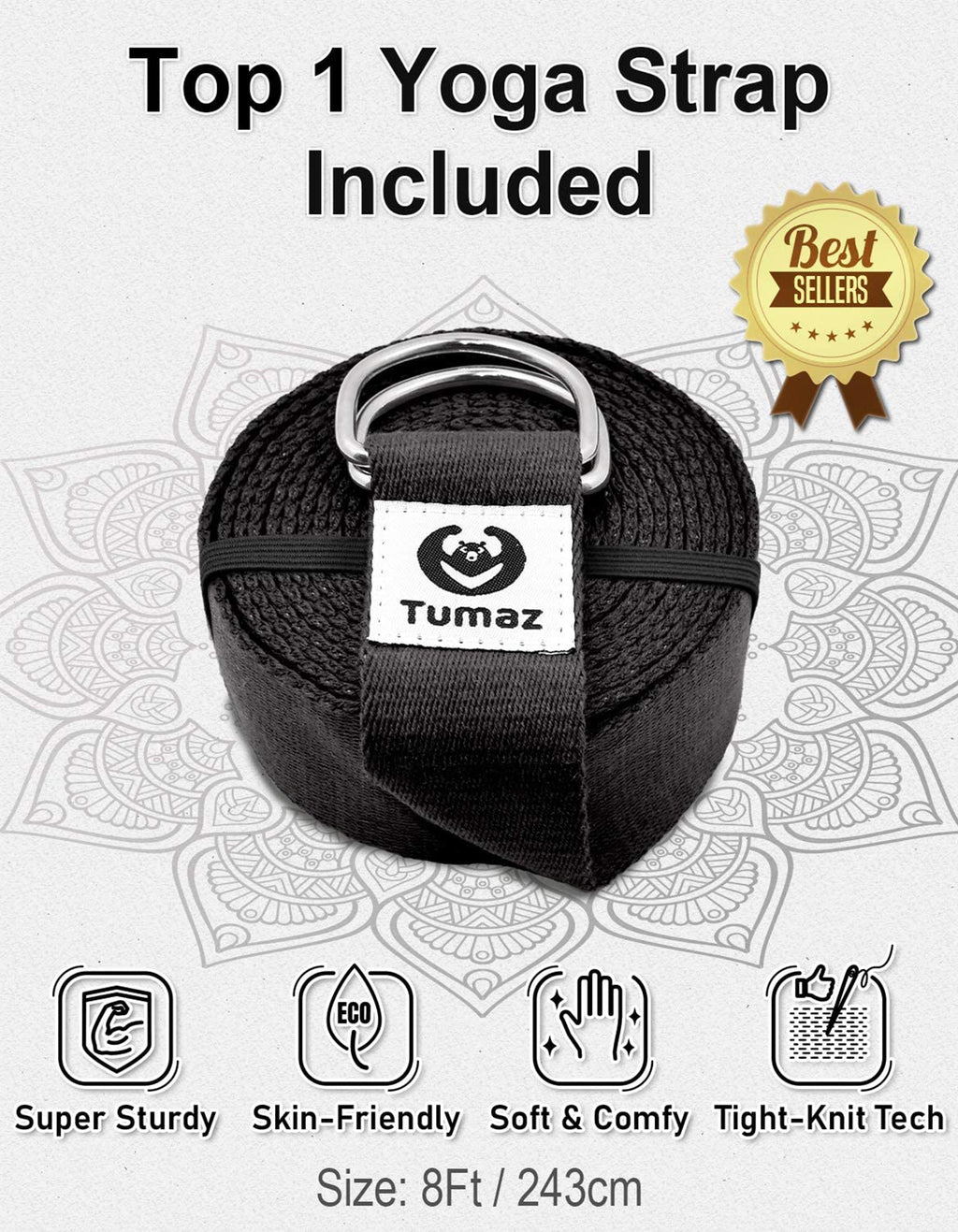Tumaz Care BS023 Premium High Density/Lightweight Yoga EVA Foam Block Set