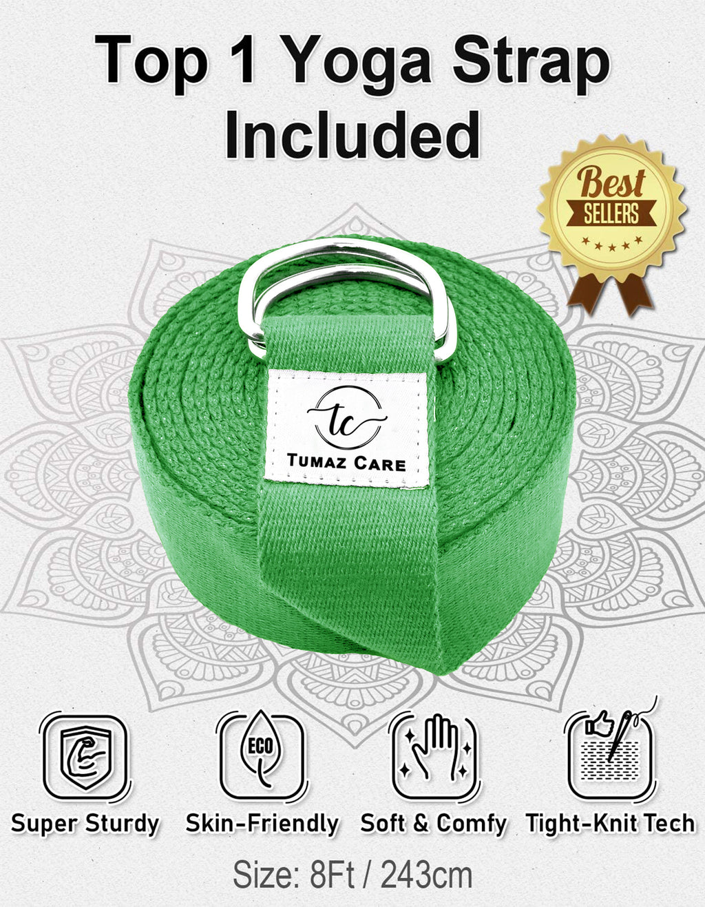 Tumaz Care BS023 Premium High Density/Lightweight Yoga EVA Foam Block Set