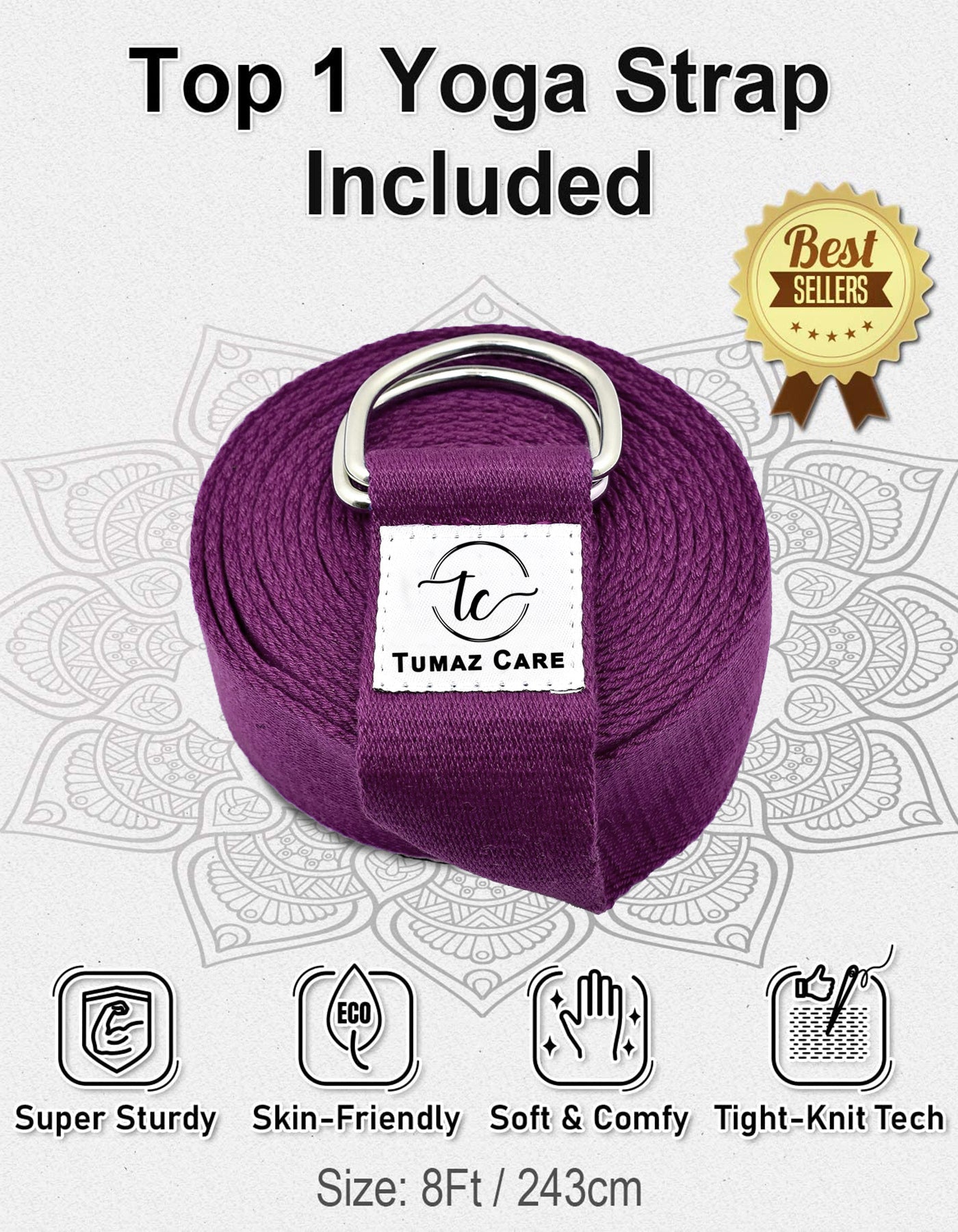 Tumaz Care BS023 Premium High Density/Lightweight Yoga EVA Foam Block Set