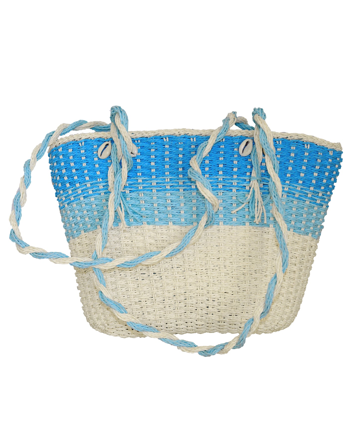 Fino CJ-05747 Straw Beach Bag with Front Flower Detail