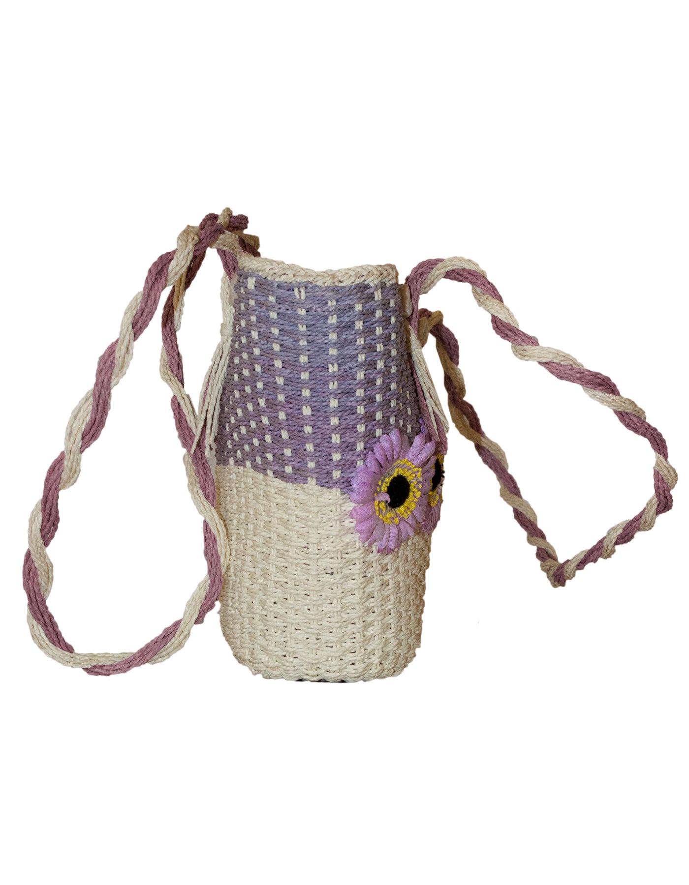 Fino CJ-05747 Straw Beach Bag with Front Flower Detail