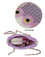 Fino CJ-05747 Straw Beach Bag with Front Flower Detail