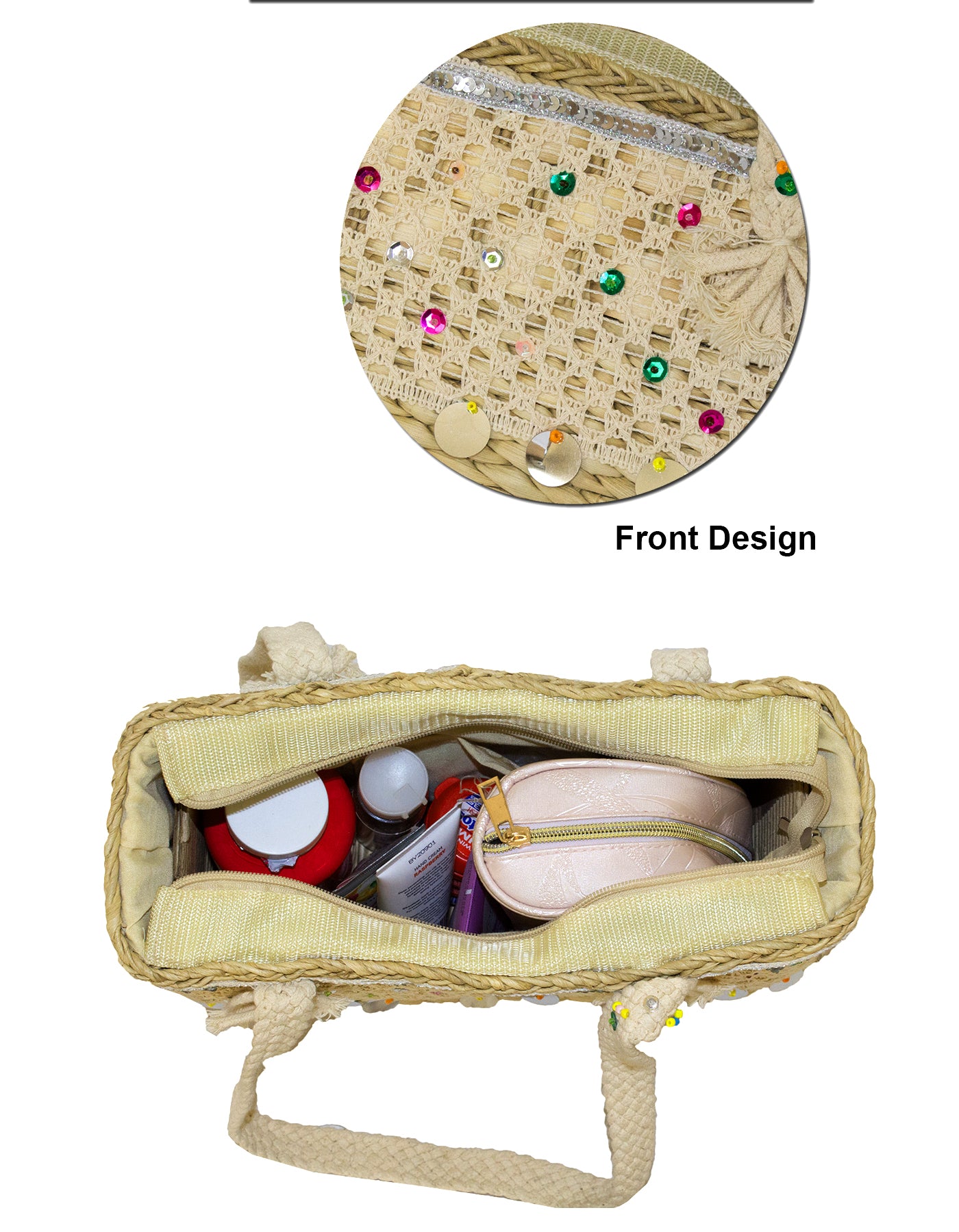 Fino CJK-05060 Exotic Stylish Straw Beach Bag
