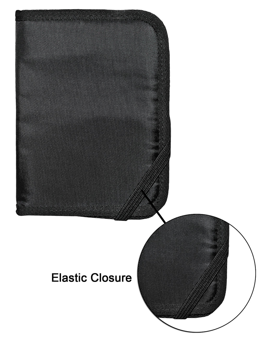 Fino CR-WT3219 Unisex Nylon Travel & Passport Pouch - Elastic Band Closure