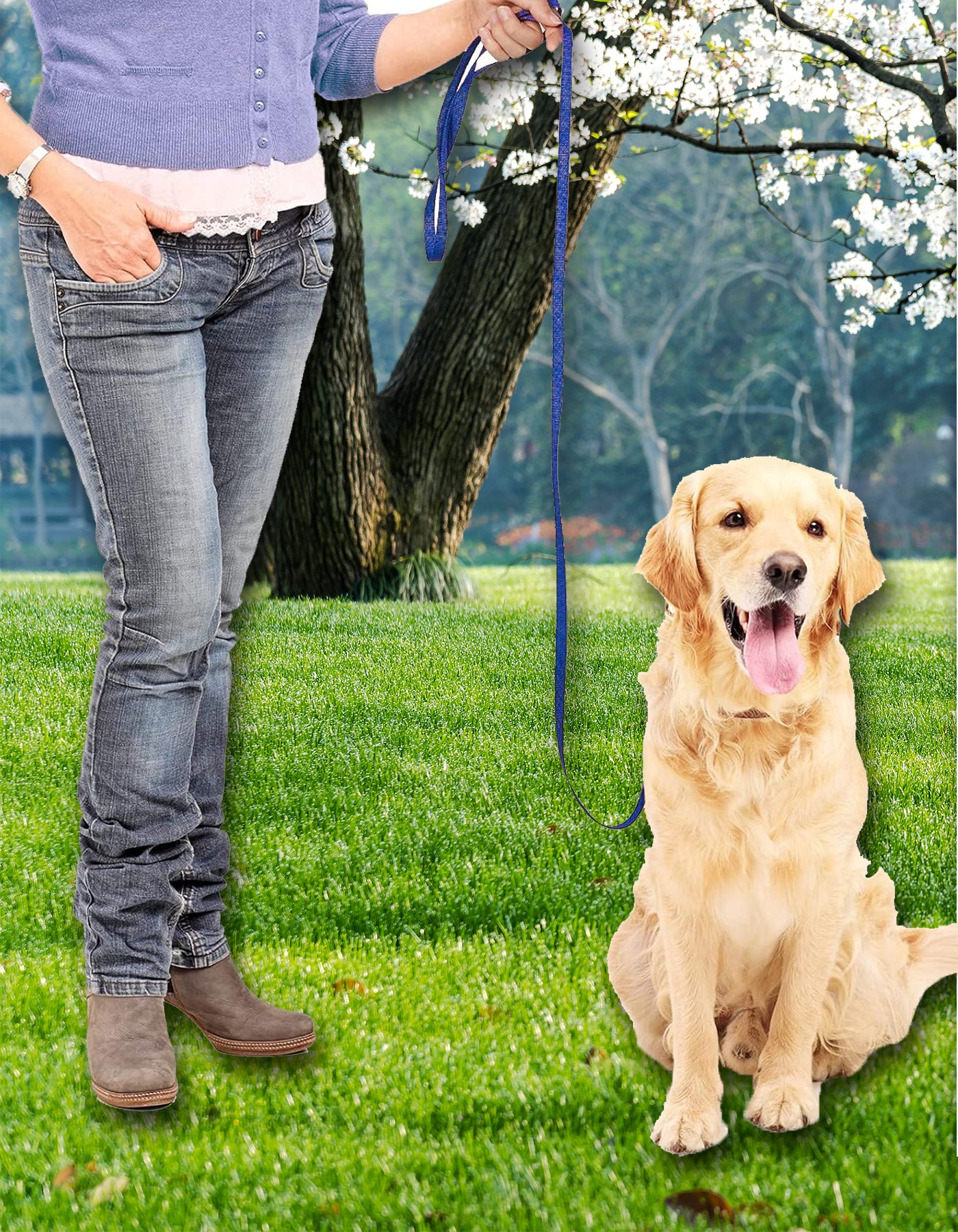 Tumaz Care DGL180 Polyester 180cm Multi-Functional Wide Dog Traction Rope
