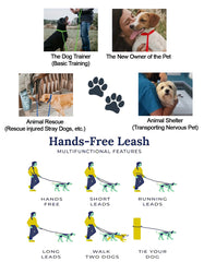 Tumaz Care DGL180 Polyester 180cm Multi-Functional Wide Dog Traction Rope