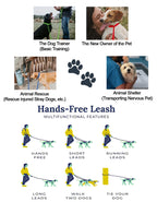 Tumaz Care DGL180 Polyester 180cm Multi-Functional Wide Dog Traction Rope