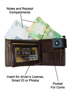 Fino DPU-225 Faux Leather 2 Tone Card Wallet with Box