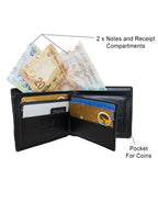 Fino DPU-506 Faux Leather Washed Designed Wallet with Box