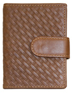 Fino DWS-801 Unisex Genuine Leather Card Holder Organizer Wallet with Box