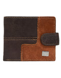 Fino DWS-802 Genuine Leather Metal Logo Card Holder Wallet with SD Card Holder & Box