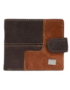Fino DWS-802 Genuine Leather Metal Logo Card Holder Wallet with SD Card Holder & Box