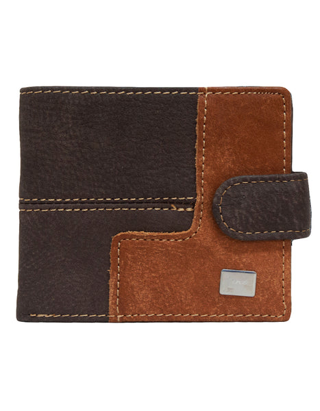 Fino DWS-802 Genuine Leather Metal Logo Card Holder Wallet with SD Card Holder & Box