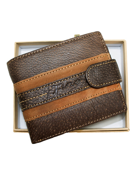 Fino DWS-803S Genuine Leather Card Holder Wallet with SD Card Holder & Box