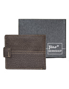 Fino DWS-805S Genuine Leather Wallet with SD Card Holder & Box - Dark Coffee
