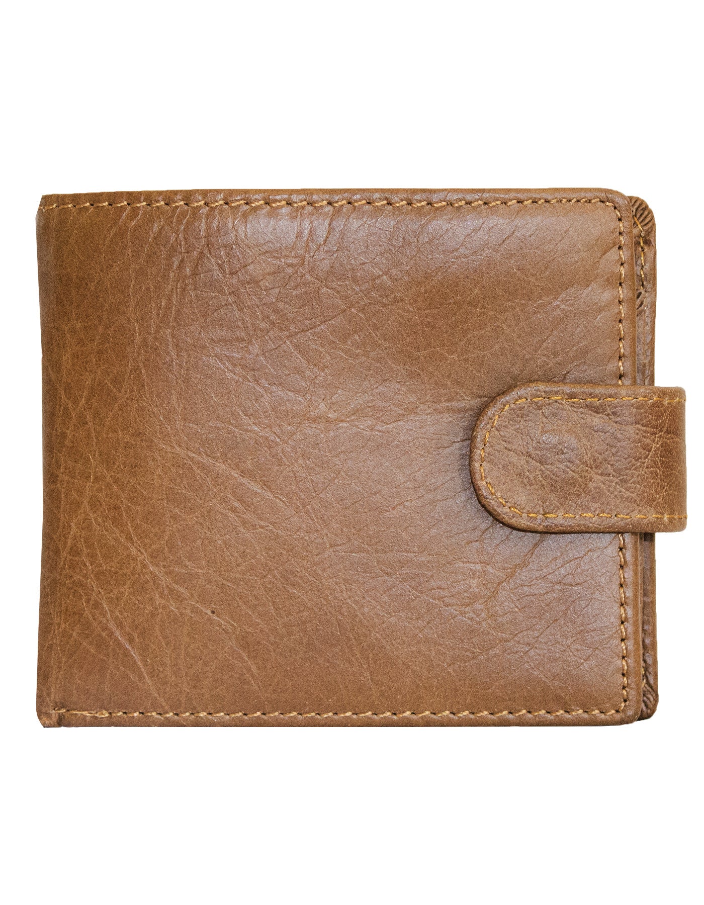 Fino DWS-810 Genuine Leather Bifold Card Wallet with SD Card Holder & Box