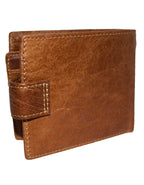 Fino DWS-811 Genuine Leather Bifold Card Holder Wallet with SD Card Holder & Box