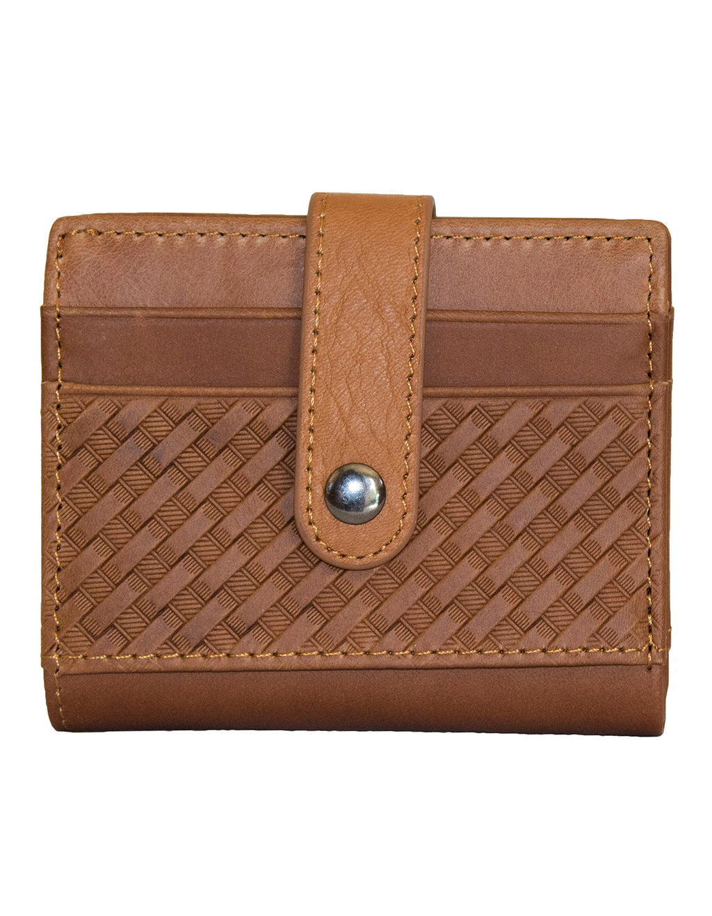 Fino DWS-829 Genuine Leather Compact Bifold Card Holder Wallet with Box