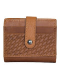Fino DWS-829 Genuine Leather Compact Bifold Card Holder Wallet with Box