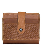 Fino DWS-829 Genuine Leather Compact Bifold Card Holder Wallet with Box
