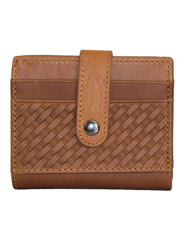 Fino DWS-829 Genuine Leather Compact Bifold Card Holder Wallet with Box