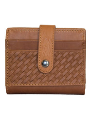 Fino DWS-829 Genuine Leather Compact Bifold Card Holder Wallet with Box