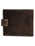 Fino DWS-83071S Genuine Leather Embossed Card Wallet with SD Card Holder & Box