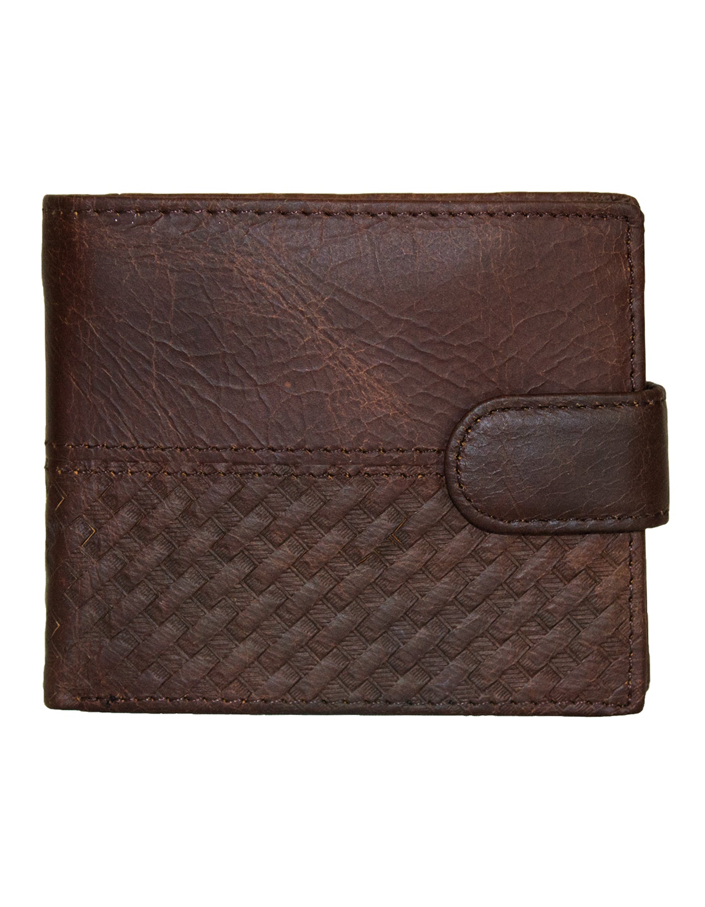 Fino DWS-832R RFID Blocking Genuine Leather Card Bifold Wallet with Box