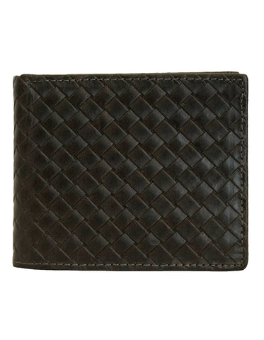 Fino DWS-833R Genuine Leather Bifold RFID Blocking Card Wallet with Box