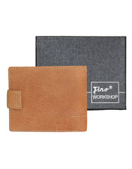 Fino DWS-8703 Genuine Leather Unique Stitched SD Card Holder Wallet with Box