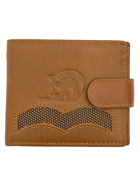 Fino DWS-8705 Genuine Leather Bifold Card Wallet with SD Card Holder & Box