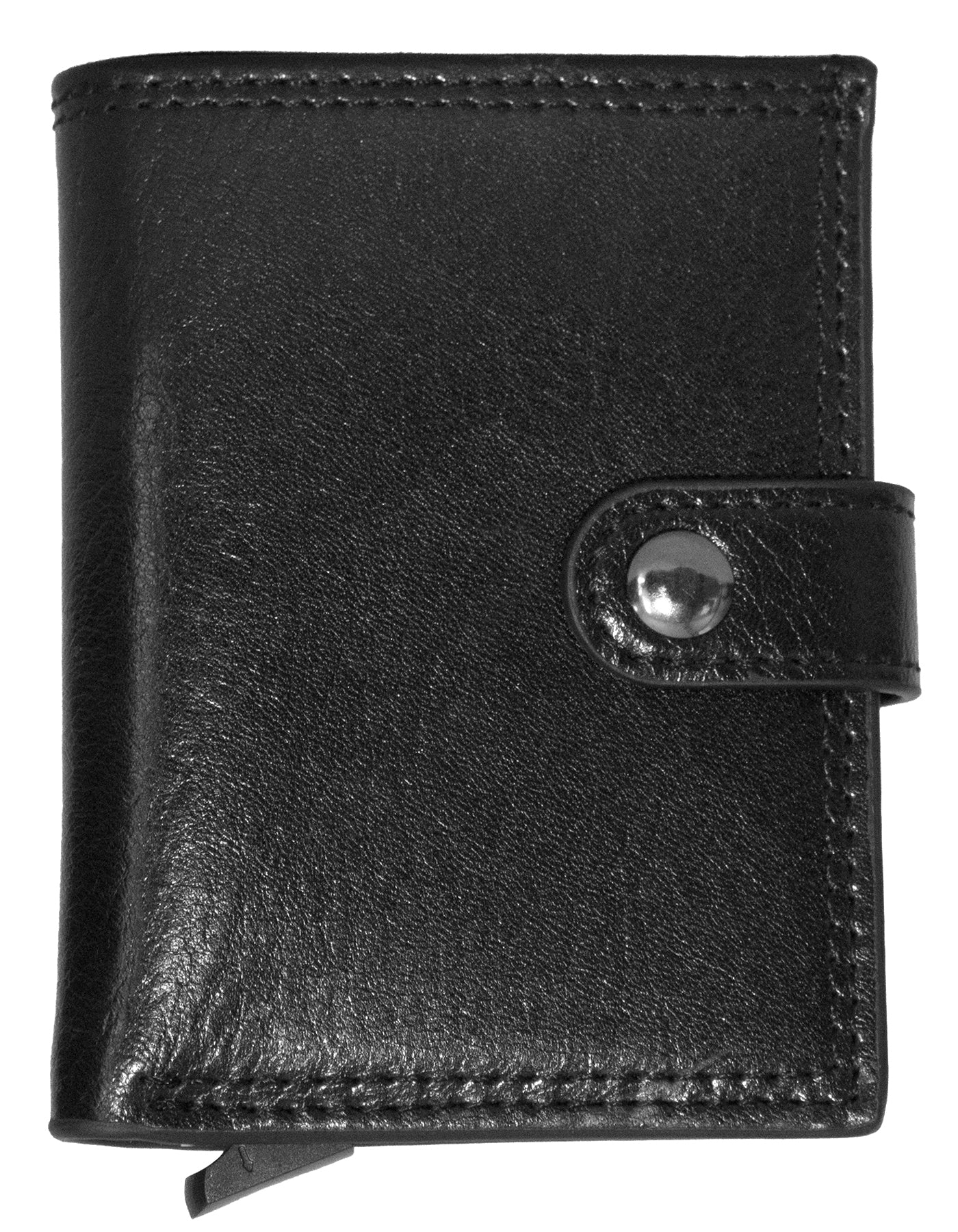 Fino DWS-C02 Genuine Leather with Anti-Theft RFID Auto Pop Up Card Holder