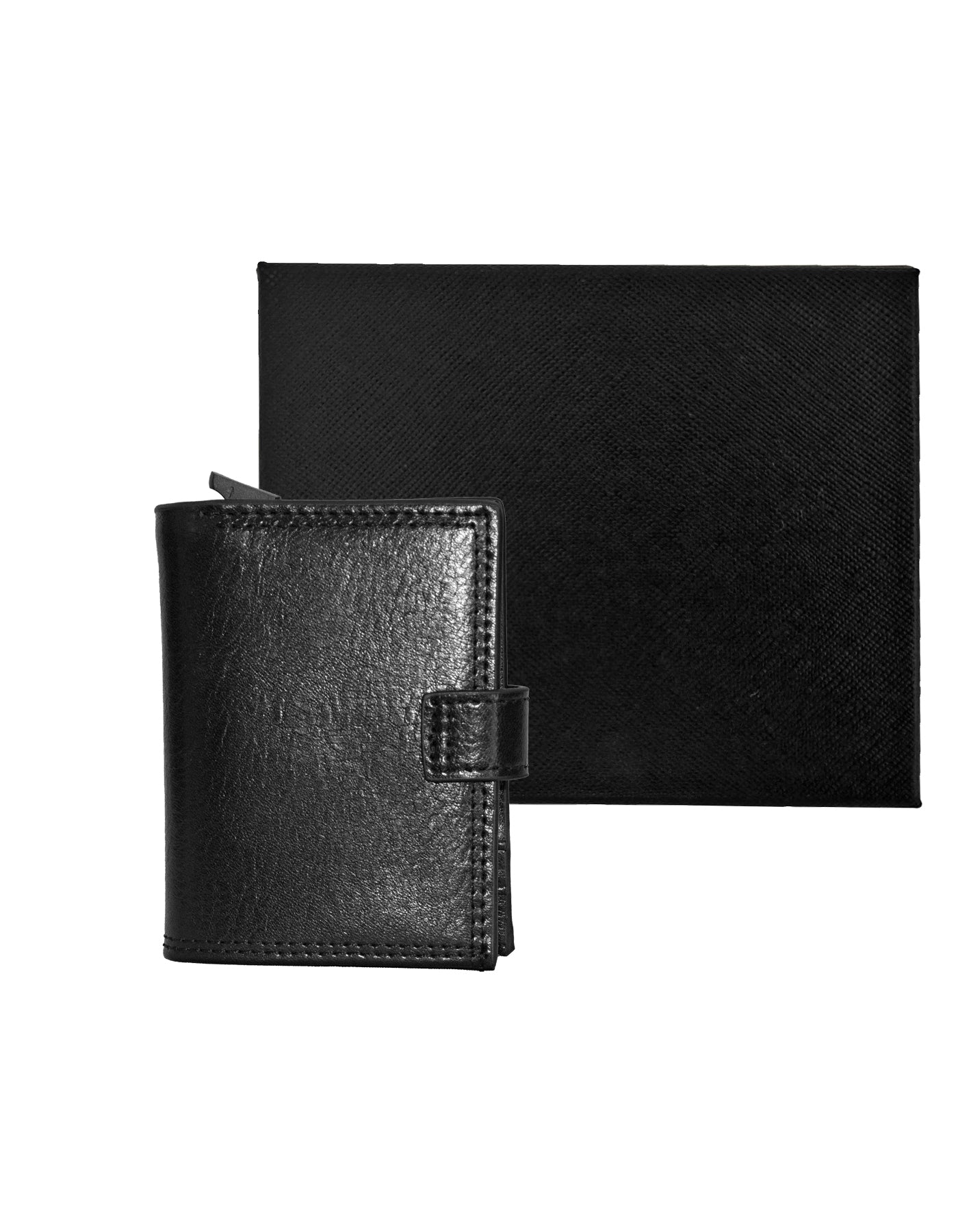 Fino DWS-C02 Genuine Leather with Anti-Theft RFID Auto Pop Up Card Holder