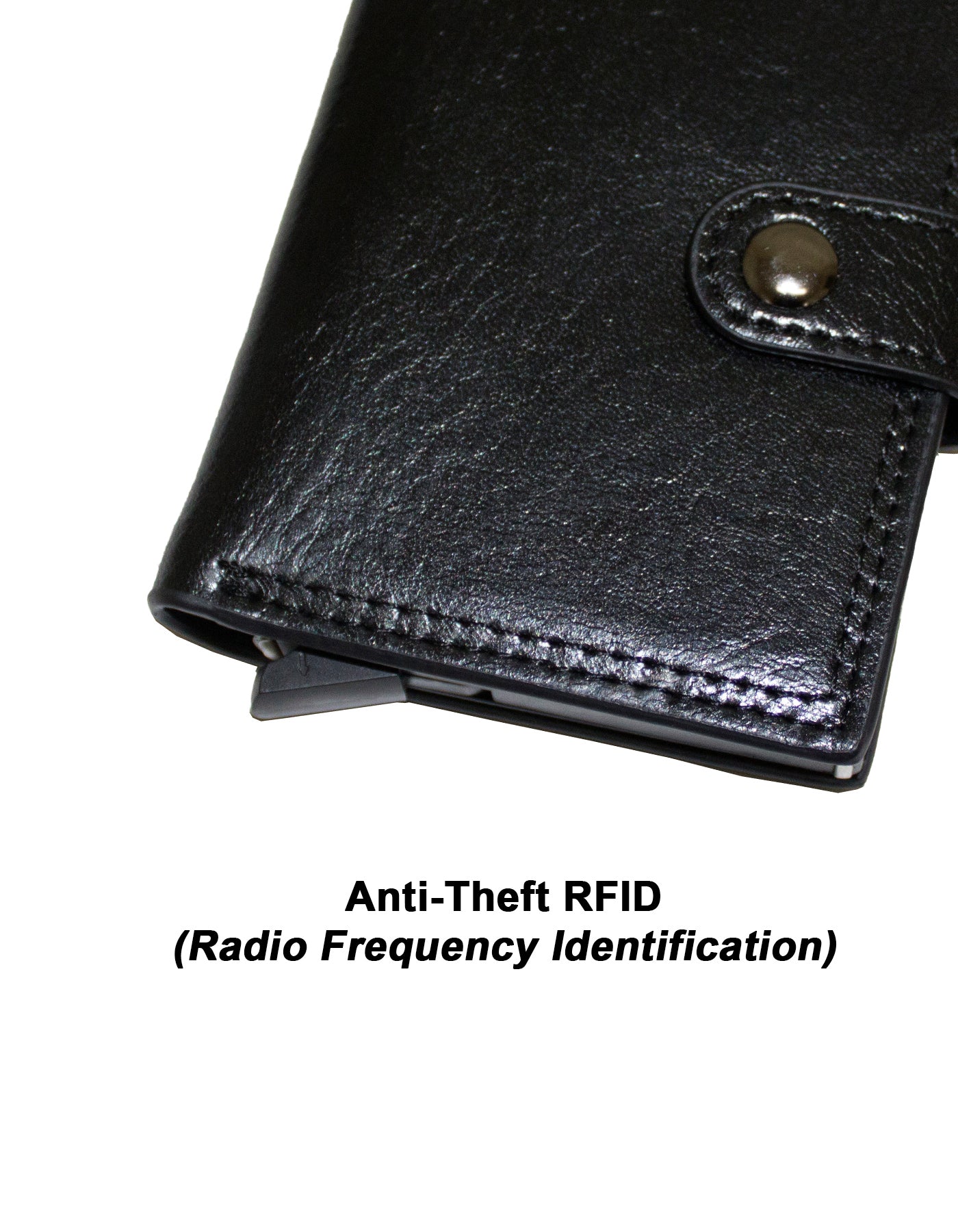 Fino DWS-C02 Genuine Leather with Anti-Theft RFID Auto Pop Up Card Holder