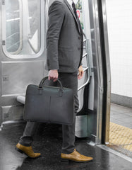 Fino E18-BC02 Faux Leather 17” Laptop Business Briefcase for Travel