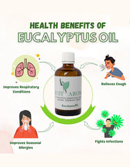 Just Aroma Premium 100% Pure and Natural Eucalyptus Essential Oil – 100ml