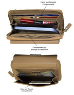 Fino F570+RX240819 Faux Leather 2in1 Crossbody Bag with 2 Removable Straps
