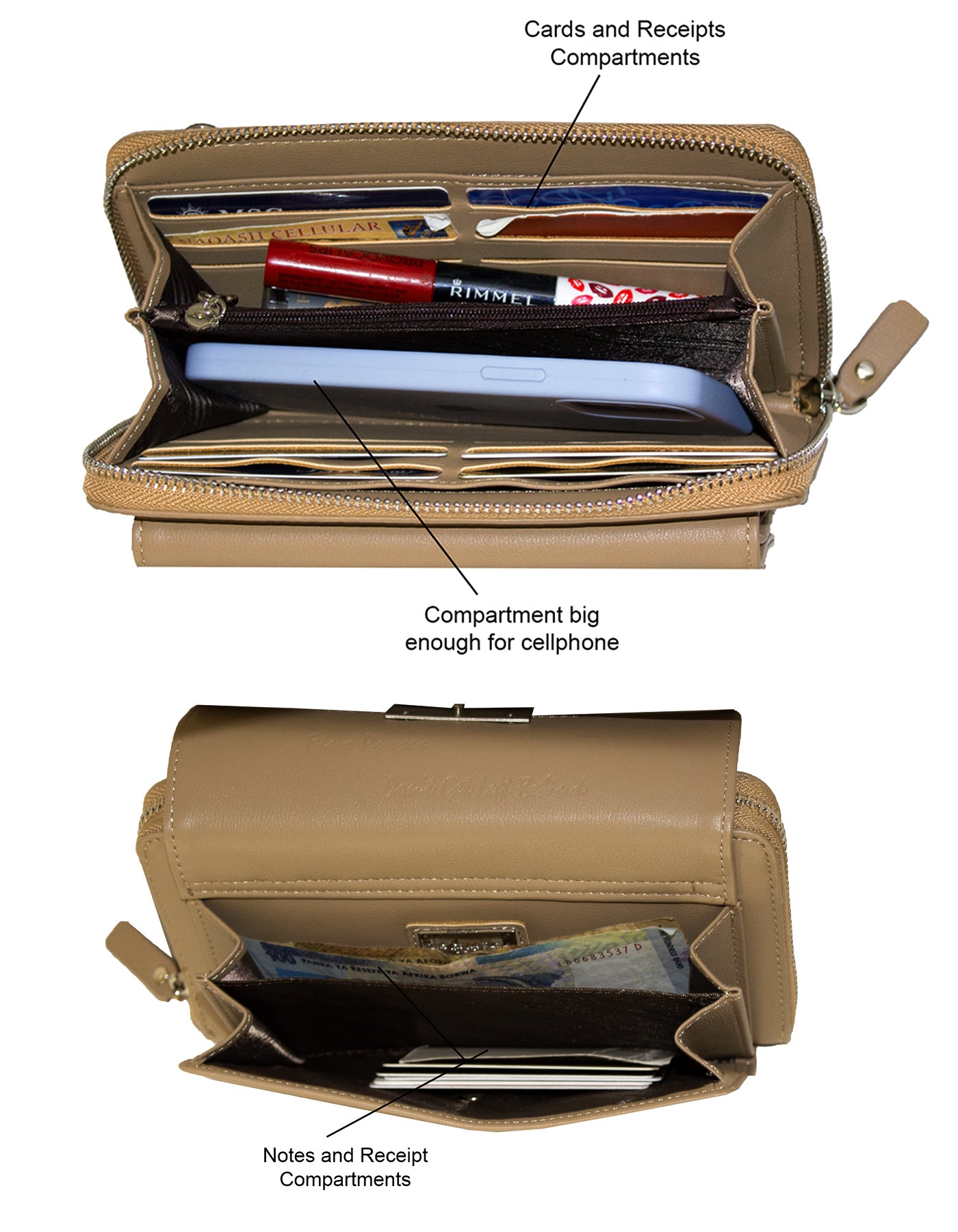 Fino F570+RX240819 Faux Leather 2in1 Crossbody Bag with 2 Removable Straps