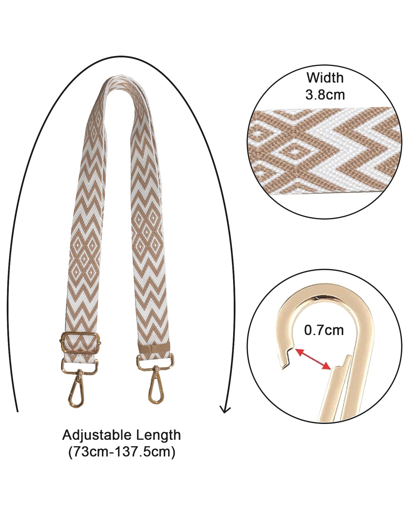 Fino F570+RX240819 Faux Leather 2in1 Crossbody Bag with 2 Removable Straps