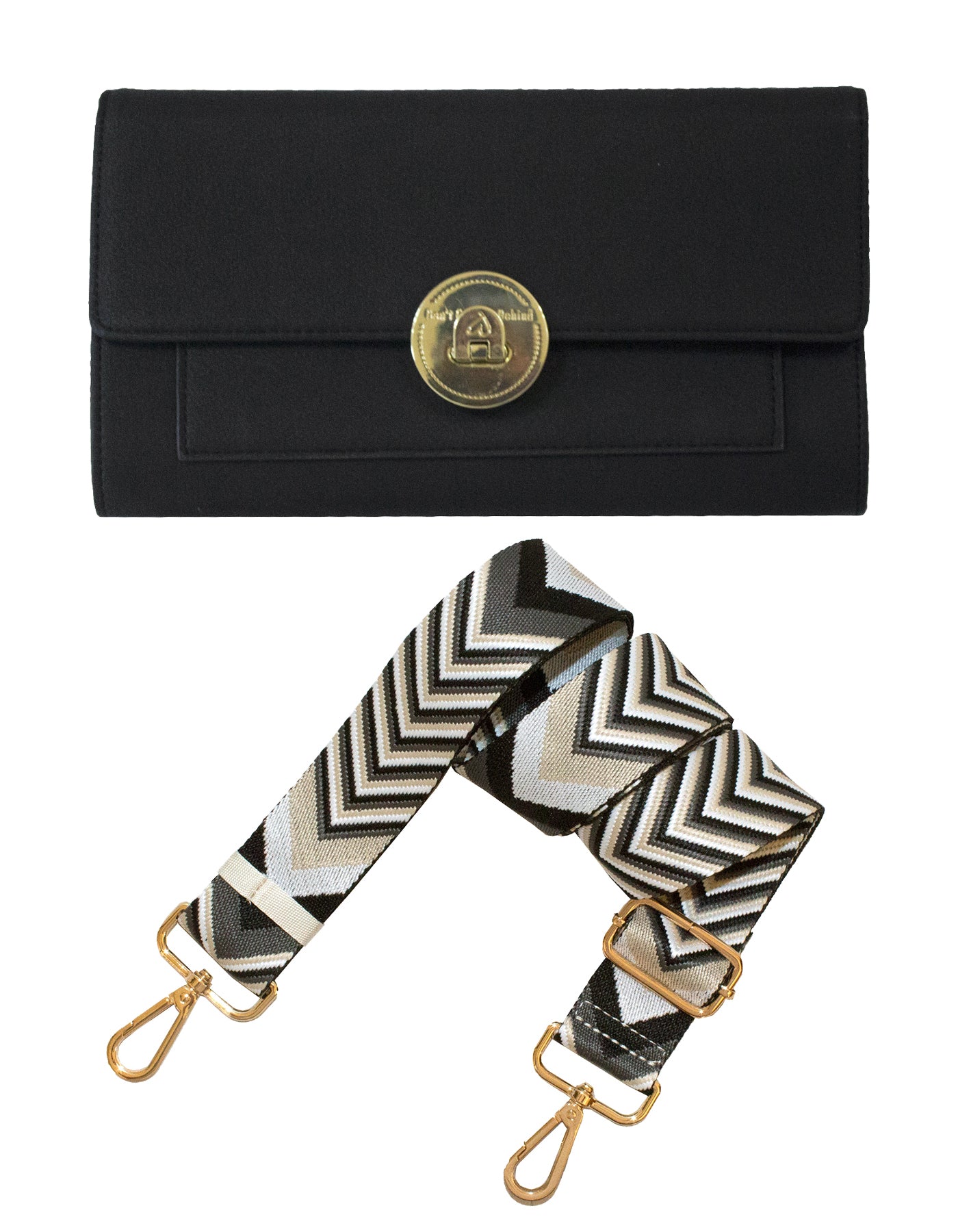 Fino F592-4+RX240819 Faux Leather 2in1 Clutch Bag with 2 Removable Straps