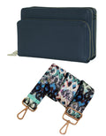 Fino RXG6917BLU Faux Leather 2in1 Bag Organizer and 2 Removable Straps