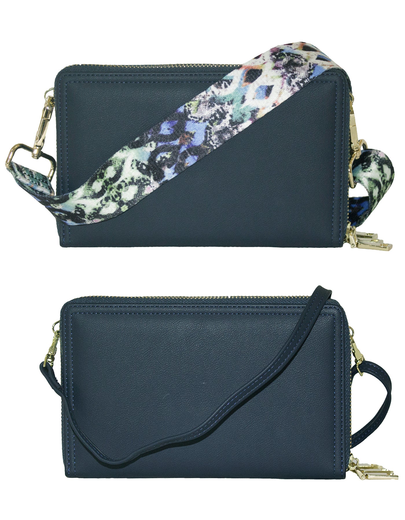 Fino F6917+RX240819 Faux Leather 2in1 Bag Organiser & 2 Removable Straps