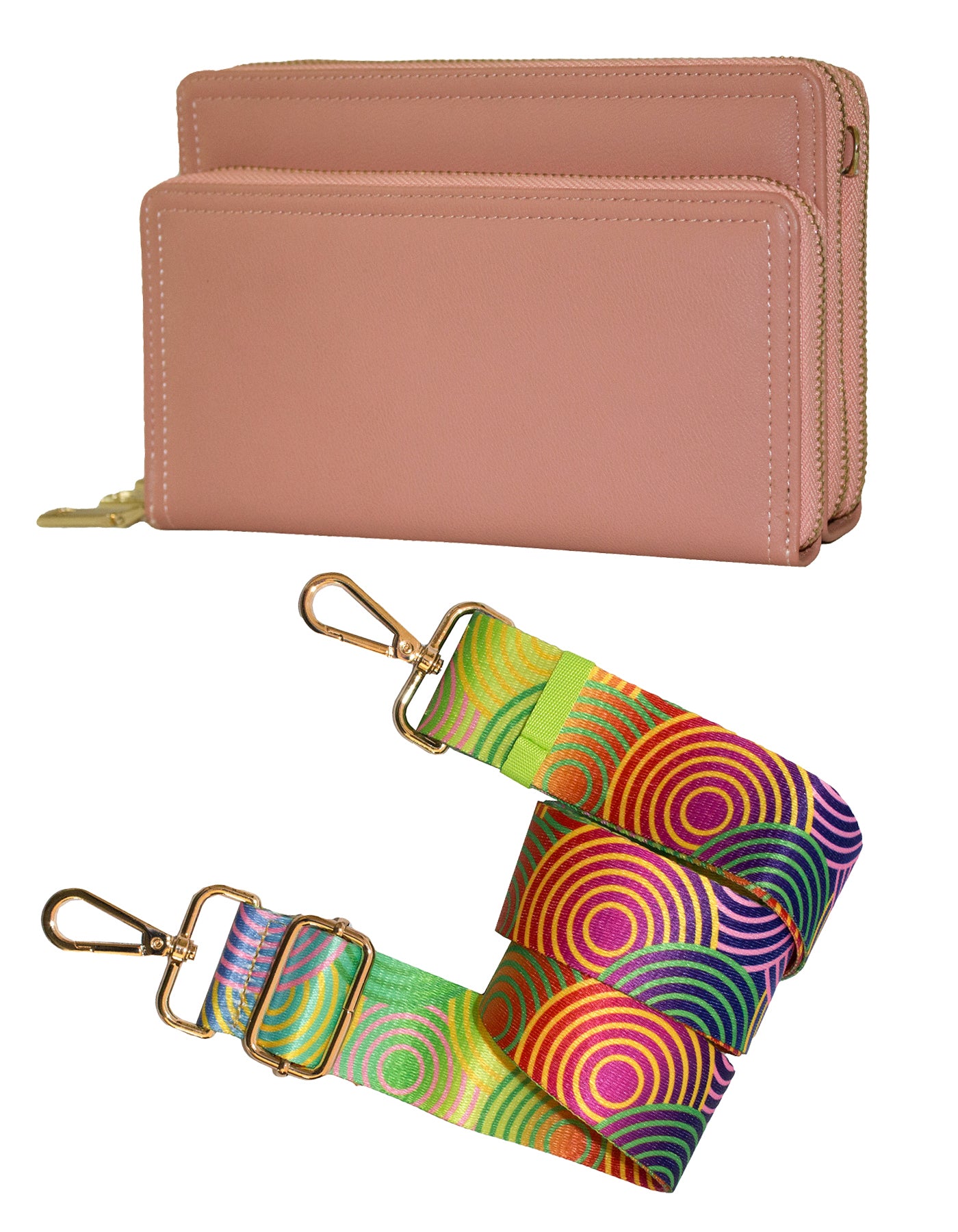 Fino F6917+RX240819 Faux Leather 2in1 Bag Organiser & 2 Removable Straps