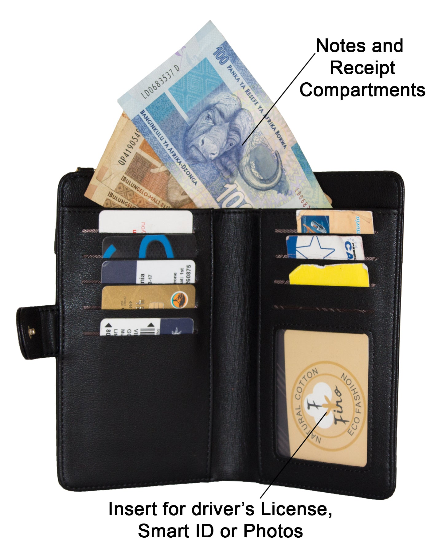 Fino F9705 Faux Leather All in 1 Purse/ Phone Bag with Shoulder Strap