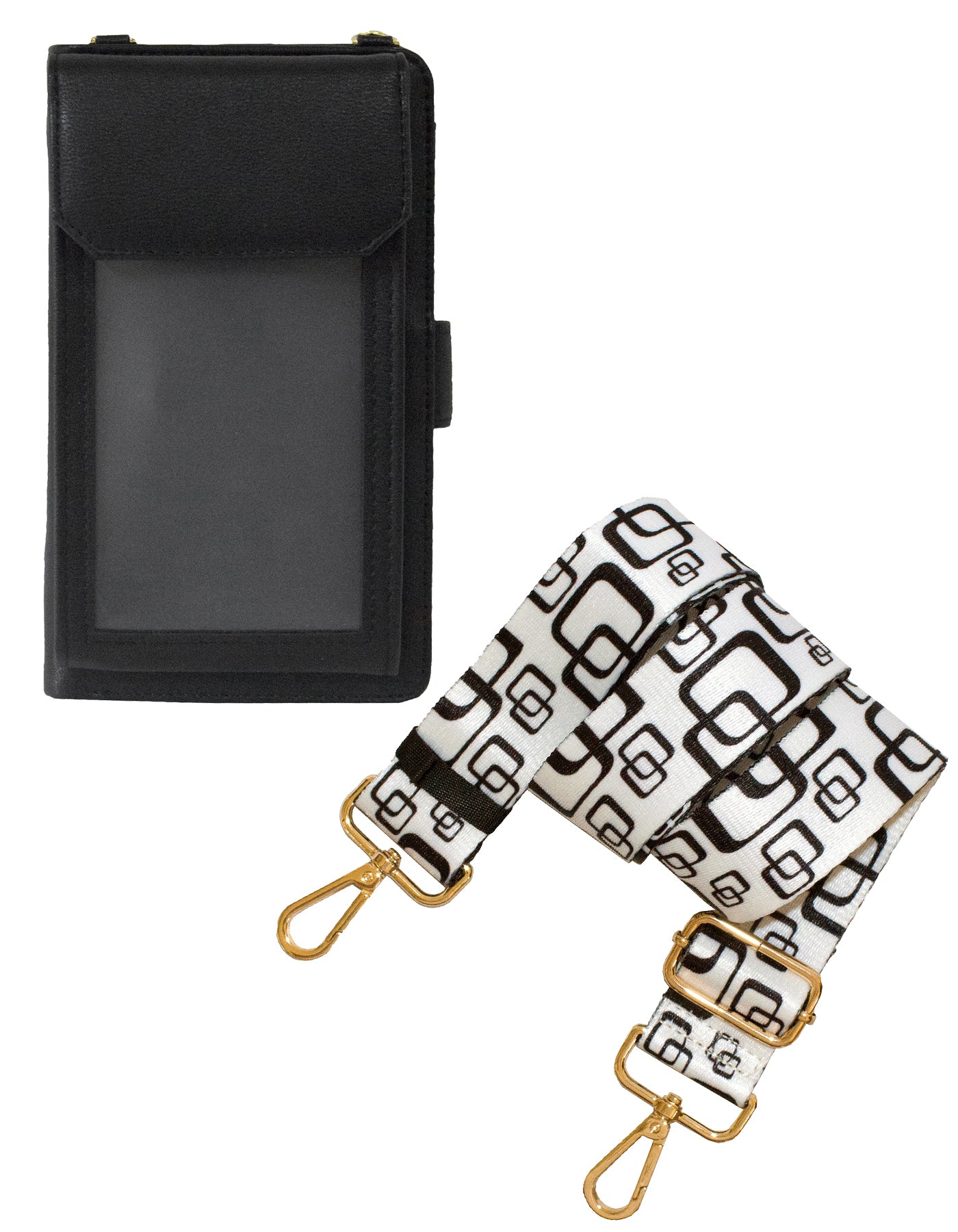 Fino F9705+RX240819 Faux Leather 2in1 Cellphone Bag & 2 Removable Straps