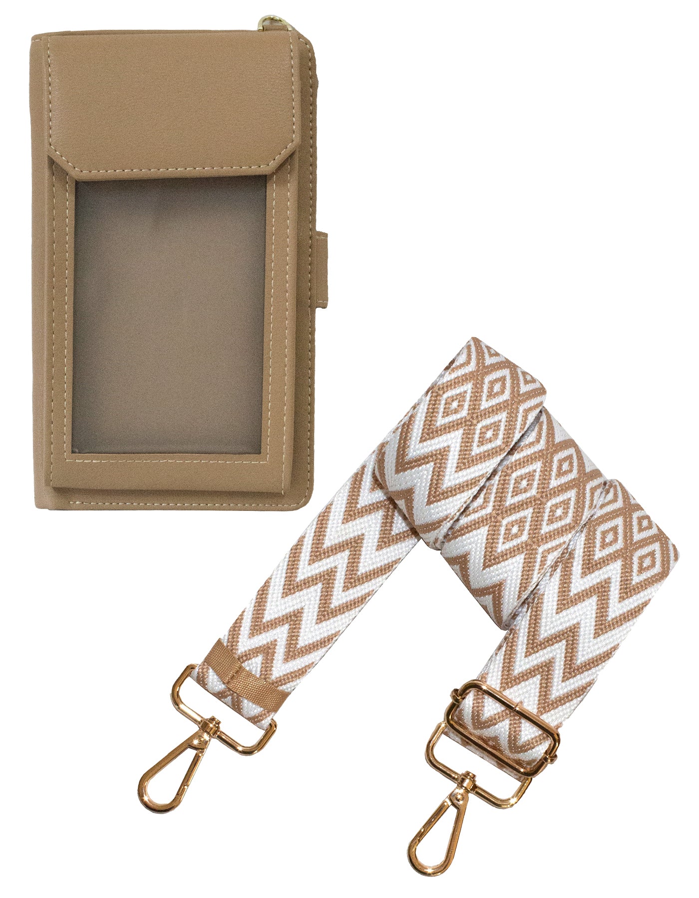 Fino F9705+RX240819 Faux Leather 2in1 Cellphone Bag & 2 Removable Straps