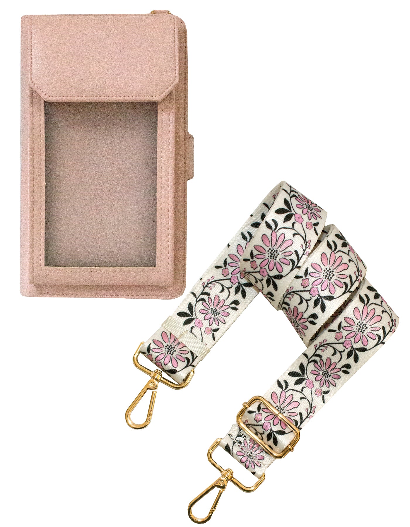 Fino F9705+RX240819 Faux Leather 2in1 Cellphone Bag & 2 Removable Straps