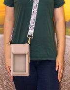 Fino F9705+RX240819 Faux Leather 2in1 Cellphone Bag & 2 Removable Straps