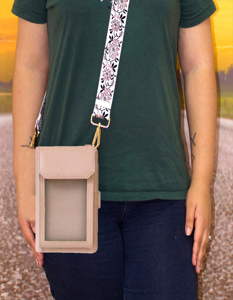 Fino F9705+RX240819 Faux Leather 2in1 Cellphone Bag & 2 Removable Straps