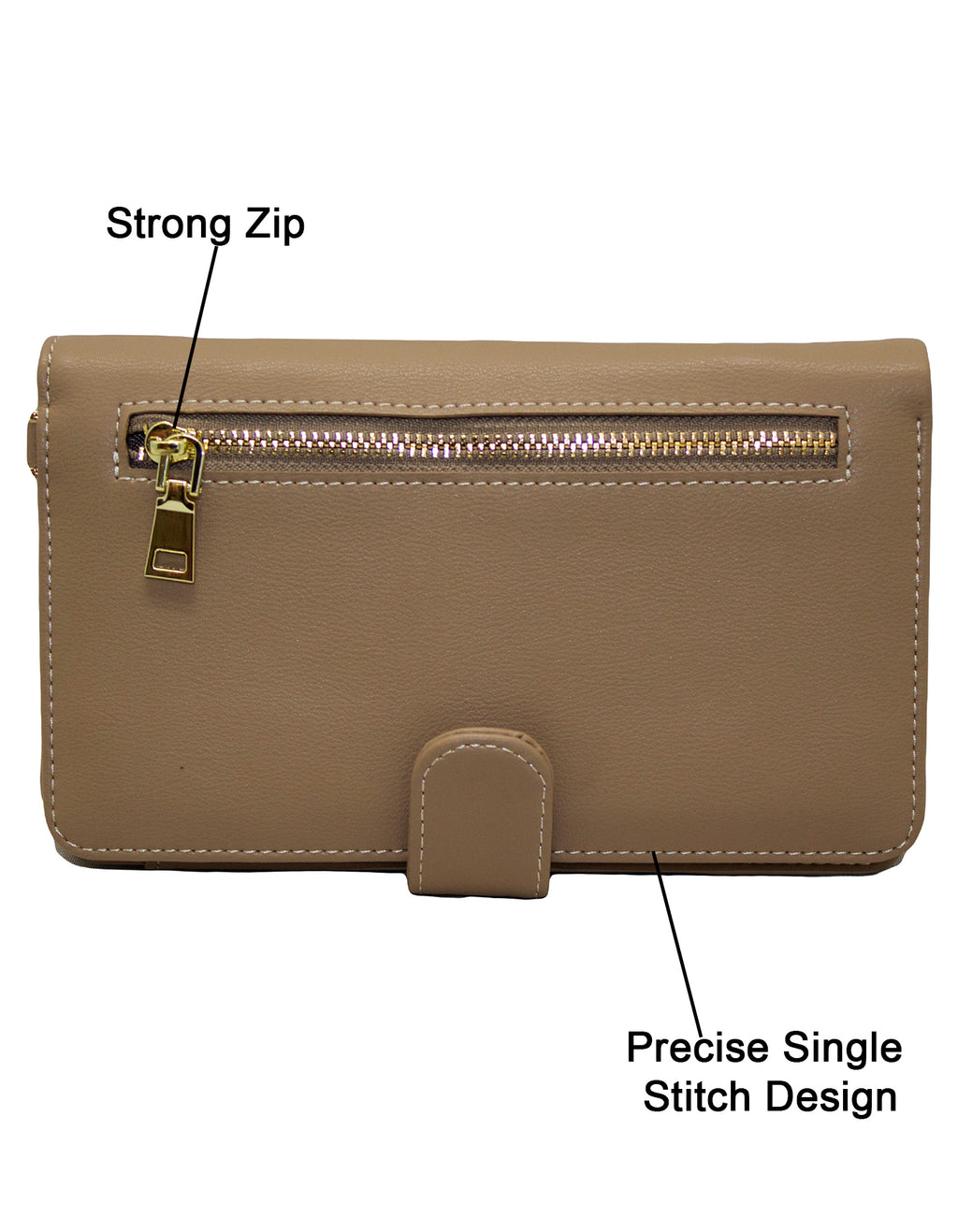 Fino F9705 Faux Leather All in 1 Purse/ Phone Bag with Shoulder Strap